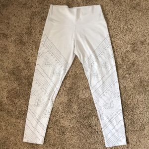 Aerie High Waisted Light Grey Leggings - Size L